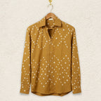 Haldi Handmade Bandhani Shirt (Mustard)