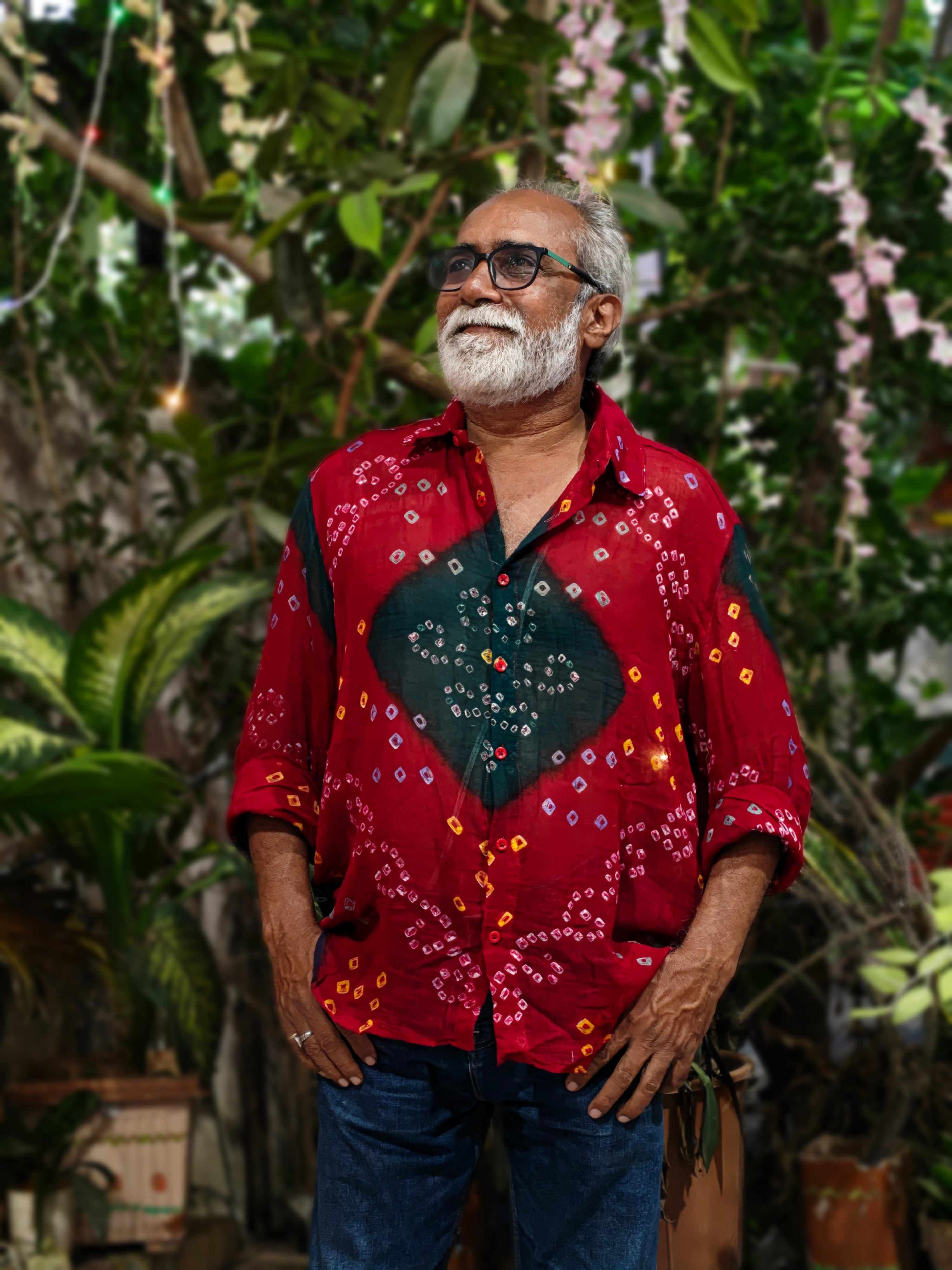 Soft Cotton Hand Bandhani Shirt